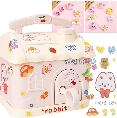 Mother ana grande tirelire en plastique en forme de maison mignonne pour enfants