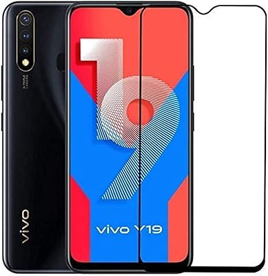 Protecteur d'écran en verre trempé pour vivo y19/vivo u20, protecteur d'écran entièrement adhésif