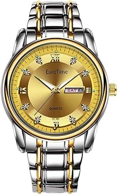 Montre de luxe pour hommes eurotime tgg, bracelet en acier inoxydable, montre