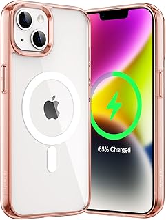 Coque mobile magnétique jetech pour iphone 14 taille 61 pouces compatible avec le chargement