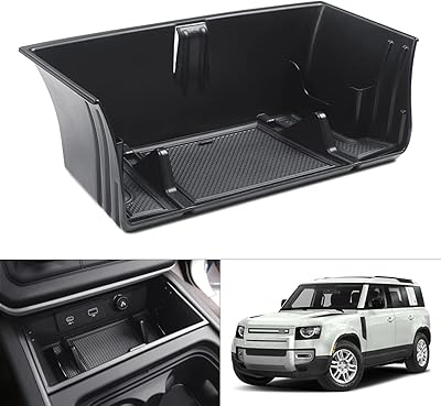 Plateau de rangement de console centrale au design personnalisé carlties pour land rover