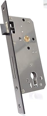 Serrure de porte romax mortis, corps de serrure avec plaque avant et corps