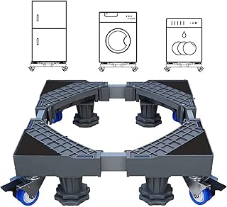 Mini support de réfrigérateur avec 8 pieds robustes et 4 roues, support