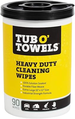 Lingettes nettoyantes multi-surfaces robustes top o tools, taille 10" x 12", 90 pièces