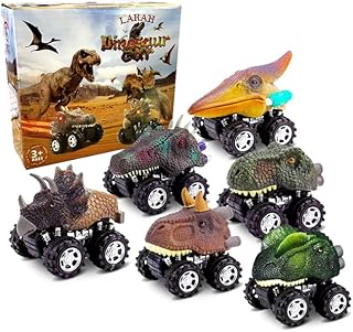 Amateur pack force dinosaur car toy set de 6 pièces pour 3-5 ans