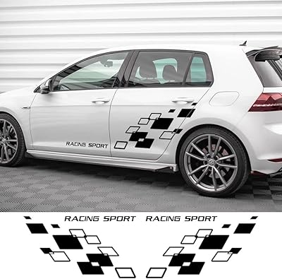Autocollant en vinyle pour voiture de course asap pour volkswagen polo golf cc