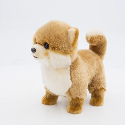 Jouet en peluche pour chien de poméranie q-mate, jouets en peluche réalistes