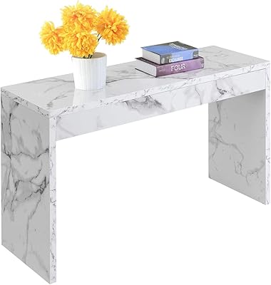Lamac crafts - console/table d'appoint en marbre blanc pour salon, décoration intérieure