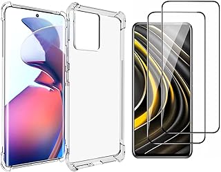 [1+2] coque de protection transparente en tpu à quatre coins pour motorola edge 30 fusion, transparente et douce, avec 2 films de protection d'écran en verre trempé [ultra fin] (motorola edge 30 fusion, transparent). Diaytar : Des prix qui défient toute concurrence