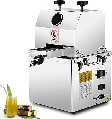 Machine commerciale de presse-agrumes de canne à sucre électrique mouvement lent de 350