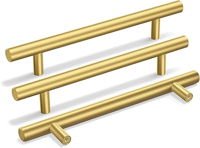 Boutons de tiroir d'armoire de cuisine en laiton poli chaud doré, centre de 5 pièces - ls201gd128 poignées dorées pour armoire et portes de salle de bain – Photo produit Dakar Sénégal – Livraison rapide