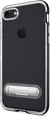 Coque hybride spigen crystal conçue pour iphone 7 et iphone 8 - noir