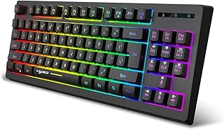 Clavier hxsj l100 2,4 g à membrane sans fil 87 touches avec disposition
