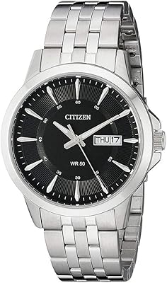 Montre à quartz pour homme citizen bf2011-51e avec cadran noir et bracelet