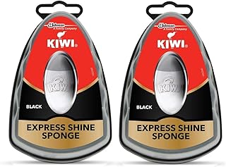 Éponge de cirage de chaussures desiro quick express, noire, paquet de 2, toutes