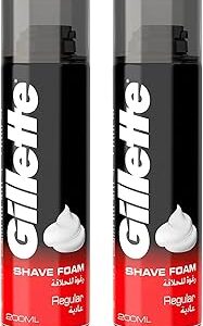 Mousse à raser gillette classique régulière, 2 x 200 ml. Votre centre commercial virtuel au Sénégal : Diaytar