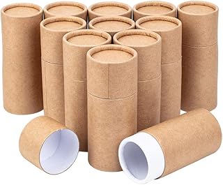 Ensemble de tubes ronds en papier kraft penicrete pearly wood de 50 ml, adaptés aux crayons, au thé, au café, aux cosmétiques et aux emballages cadeaux. Votre satisfaction, notre priorité chez Diaytar