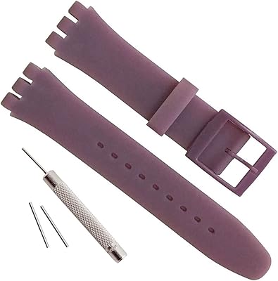 Bracelet de montre de remplacement en caoutchouc de silicone olipobo pour swatch