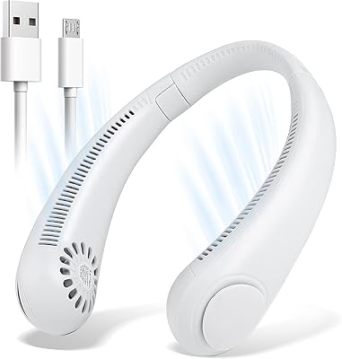 Ventilateur de cou portable de lorcan, conception de casque mains libres sans lame