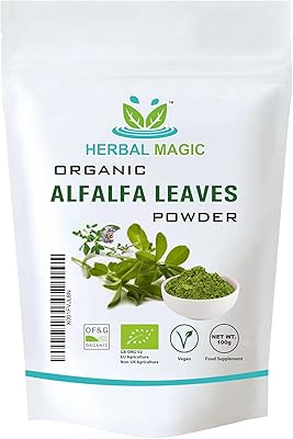 Poudre de feuilles de luzerne 100% pure et naturelle de herbal magic |