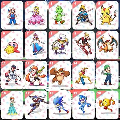 20 mini cartes nfc compatibles avec big smash, excellents cadeaux pour filles, garçons