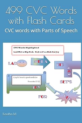 499 mots cvc avec cartes flash : mots cvc avec parties du discours