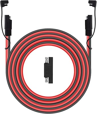 Câble d'extension 16awg 25 pieds sae vers sae, connecteur à déconnexion rapide compatible