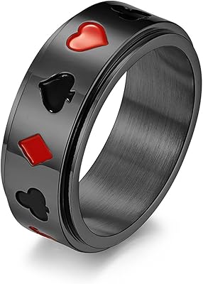 Bague rotative en acier inoxydable bague de poker sur glace fidget pour soulager le stress. Faites des économies avec Diaytar, le leader du e-commerce discount au Sénégal