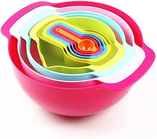Ensemble emboîtable 10 pièces avec bol à mélanger passoire et cuillère