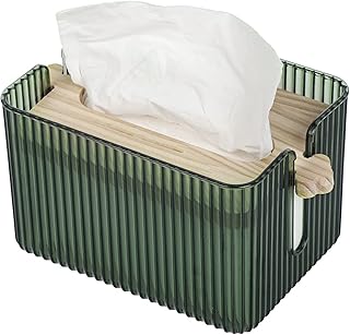 Support de boîte à mouchoirs antol avec couvercle en bois support