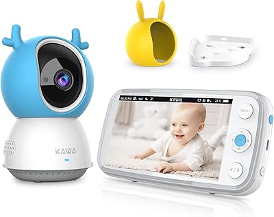 Moniteur pour bébé, caméra et audio pour bébé kawa, écran hd 720p