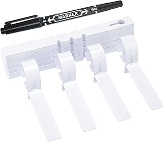 King luck 200 pièces en plastique blanc pour panneaux d'arbres et de plantes
