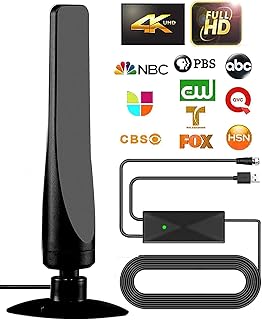 Antenne tv intérieure numérique amplifiée commutateur smart hd full 1080p clair amplificateur