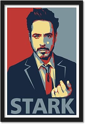 Poster good hope tony stark encadré pour chambre et bureau
