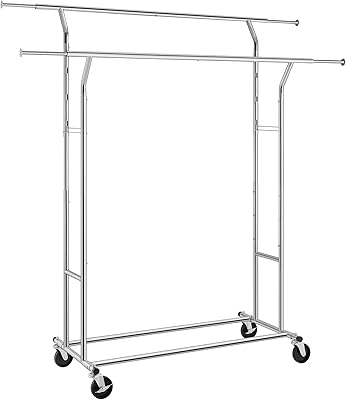 Porte-manteau en métal robuste sung mikes uhs r12s, portant à vêtements robuste