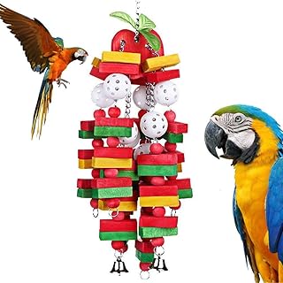 Next vogue jouets à mâcher en bois naturel pour perroquets gris d'afrique, perroquets