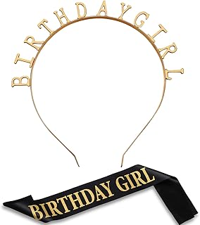 Bandeau couronne d'anniversaire pour filles avec ceinture en satin, fournitures de décoration