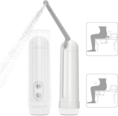 Shattaf pliable portable pour usage personnel en voyage avec 2 options de pression et toilettes électriques à jet pour le nettoyage de l'hygiène personnelle, les soins du bébé et les soins post-partum. Diaytar : Le discount intelligent pour consommateurs avisés