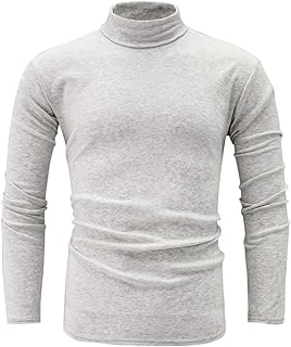 T-shirt basique tricoté à manches longues et col rond pour hommes