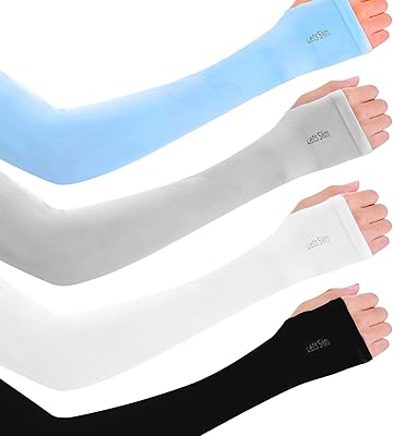 8 paires de manchons de bras de protection uv pour sports de plein