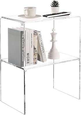 Table d'appoint décorative en acrylique transparent au design moderne/table de présentation pour décoration