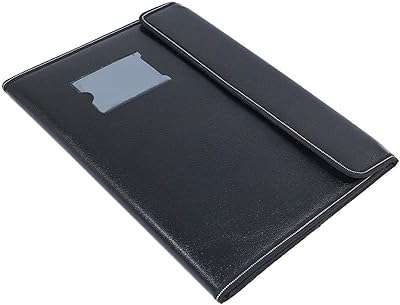 Classeur de documents en cuir pour organiser des documents au format a4