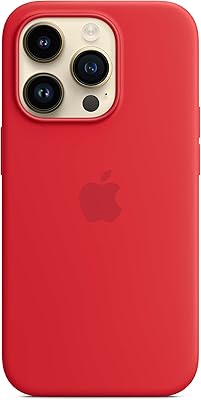 Coque en silicone apple pour iphone 14 pro avec magsafe - (produit) rouge
