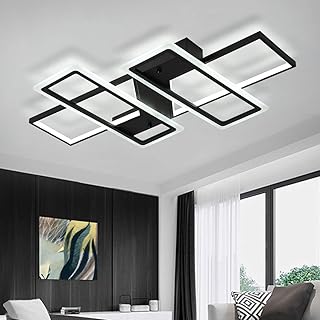 Plafonnier moderne en acrylique à intensité variable jaicomi, 80 w, plafonnier led carré
