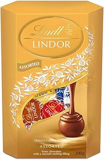 Assortiment de lait et de chocolat fourré fondu de lindt lindor - 200