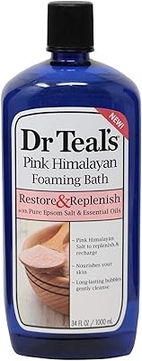 Mousse de douche dr. teal pink himalaya pour rajeunir et rajeunir la peau