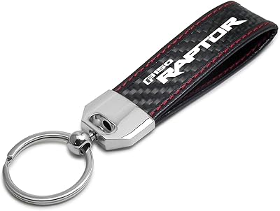 Porte-clés ford f-150 raptor 2017 en véritable cuir de fibre de carbone avec coutures rouges, fabriqué aux états-unis. Diaytar Sénégal : Parce que chaque FCFA compte
