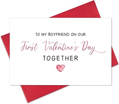 Premières cartes-cadeaux de saint-valentin d'ogbe pour petit ami, jolies cartes-cadeaux de saint-valentin