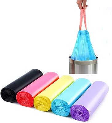 Sac poubelle à cordon helberry eco care, 5 gallons, paquet de 5 x