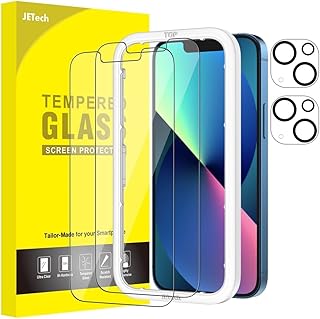 Protecteur d'écran geetech pour iphone 13, taille 6,1 pouces, avec protecteur d'objectif d'appareil